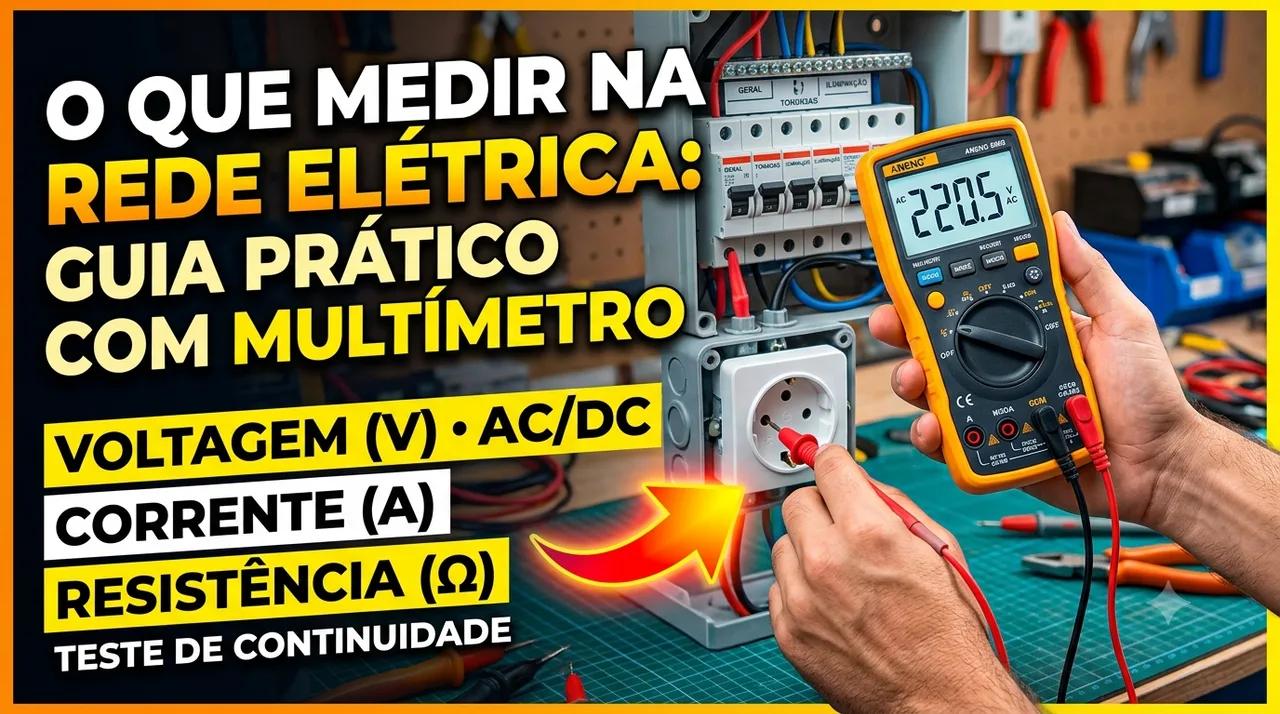 O que Medir na Rede Elétrica: Guia Prático com Multímetro