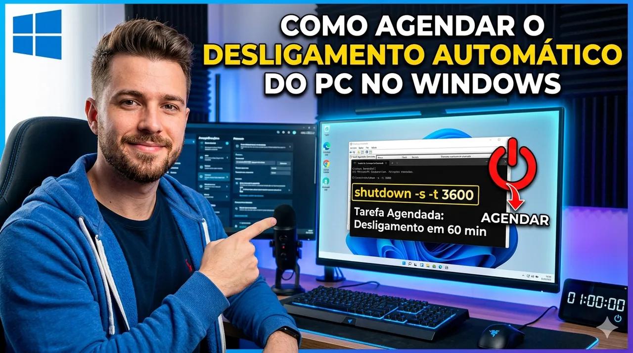 Como Agendar o Desligamento Automático do PC no Windows
