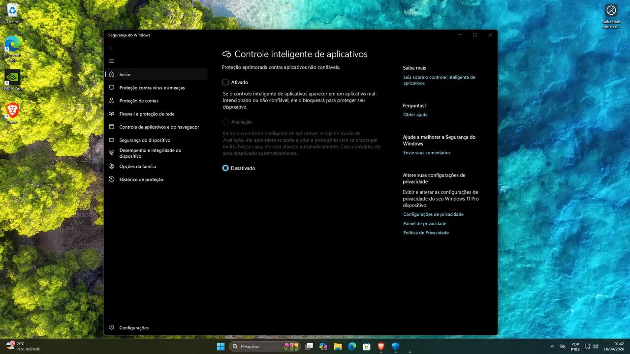 Como desativar o Controle inteligente de aplicativos do Windows 11
