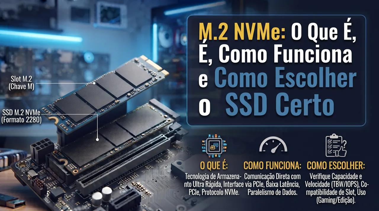 M.2 NVMe: O Que É, Como Funciona e Como Escolher o SSD Certo