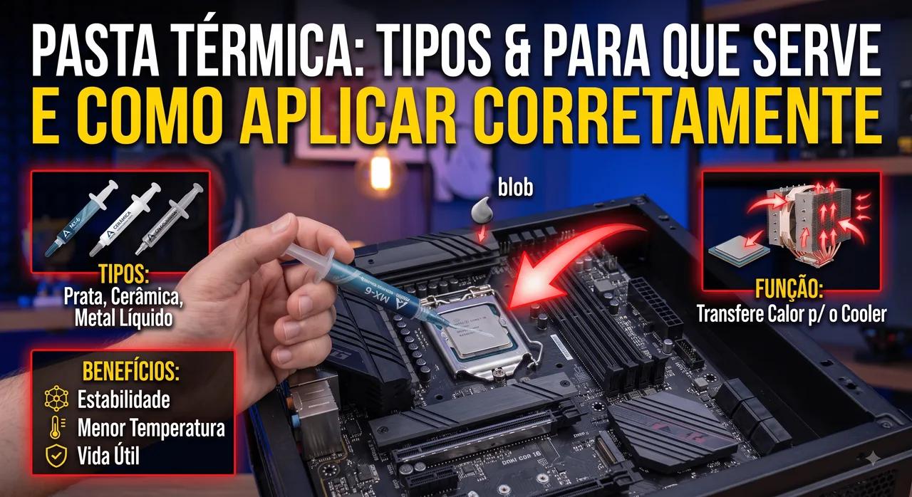 Pasta térmica: tipos, para que serve e como aplicar corretamente