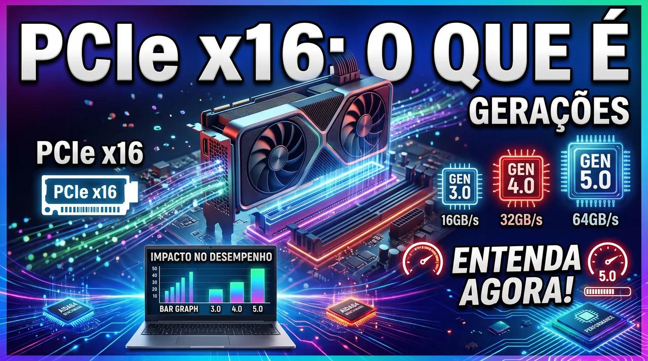 PCIe x16: O Que É, Gerações (3.0/4.0/5.0) e Impacto no Desempenho