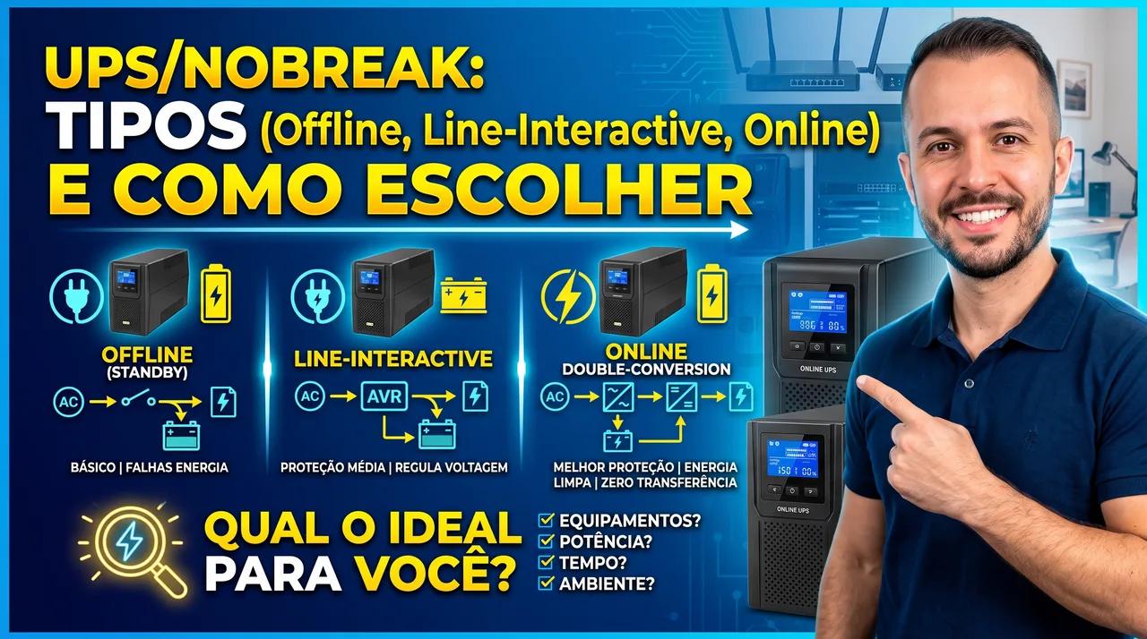 Nobreak Online, Offline e Interativo: Entenda as Diferenças