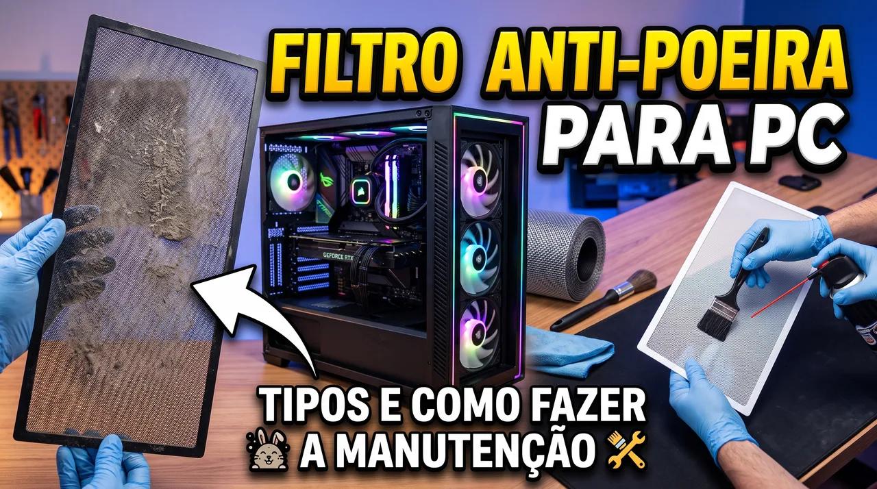 Filtro Anti-poeira para PC: Tipos e Como Fazer a Manutenção