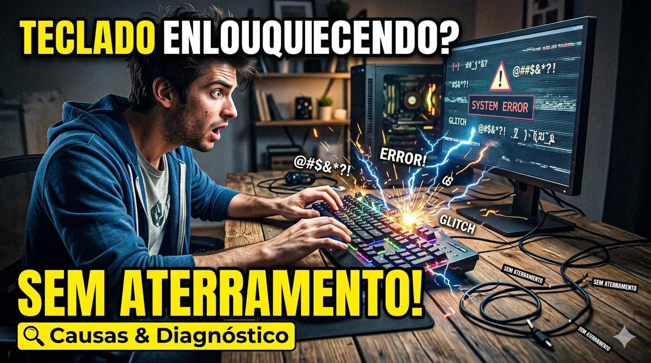 Computador com Teclado "Enlouquecendo" Sem Aterramento: Causas e Diagnóstico