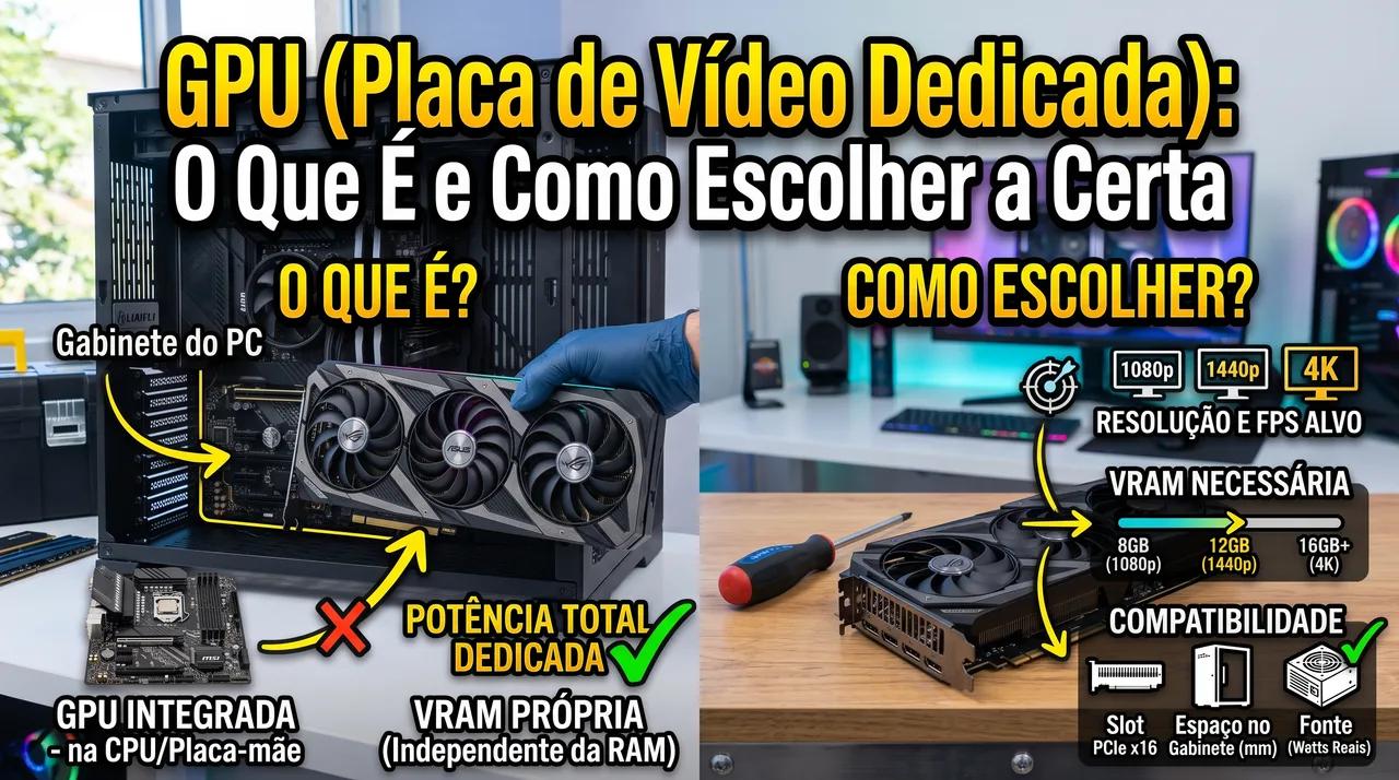 GPU (Placa de Vídeo Dedicada): O Que É e Como Escolher a Certa