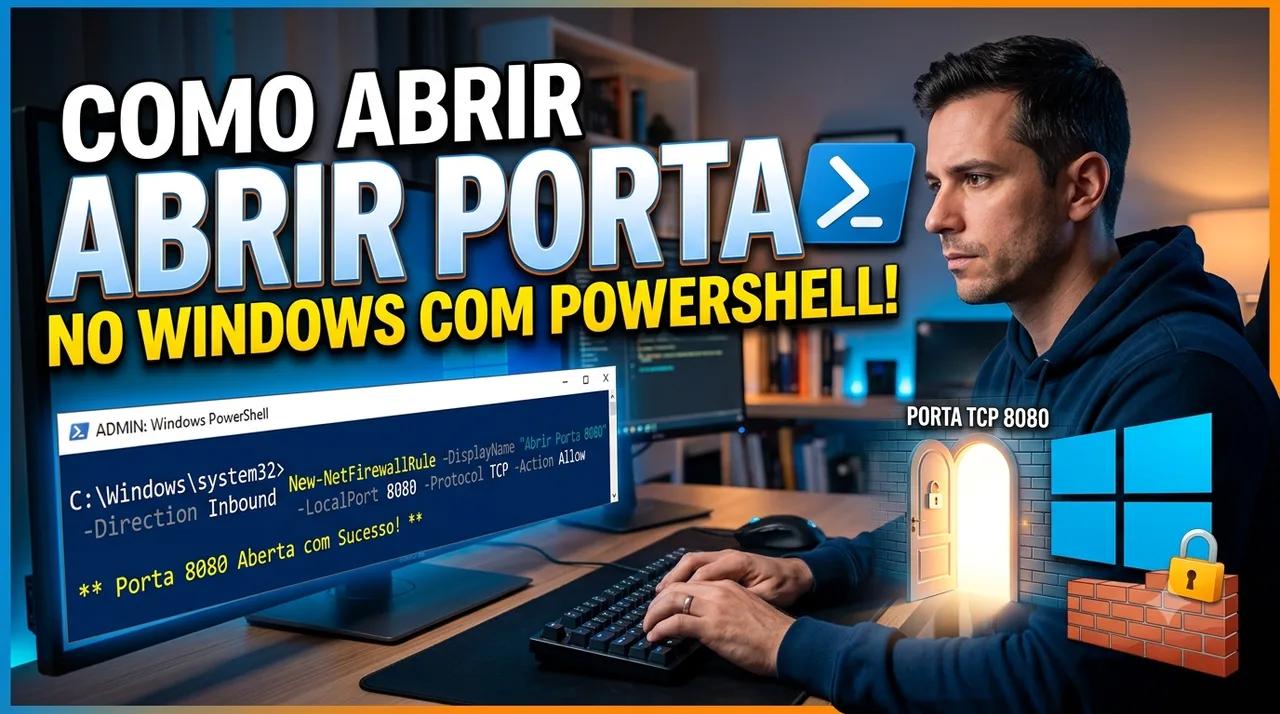 Como Abrir Portas no Windows Utilizando o PowerShell