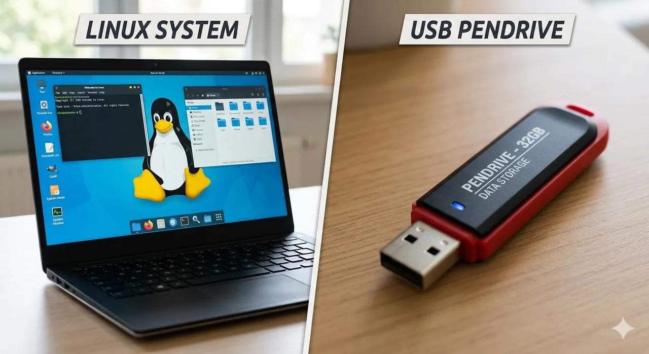Como fazer um pendrive bootavel usando o Linux