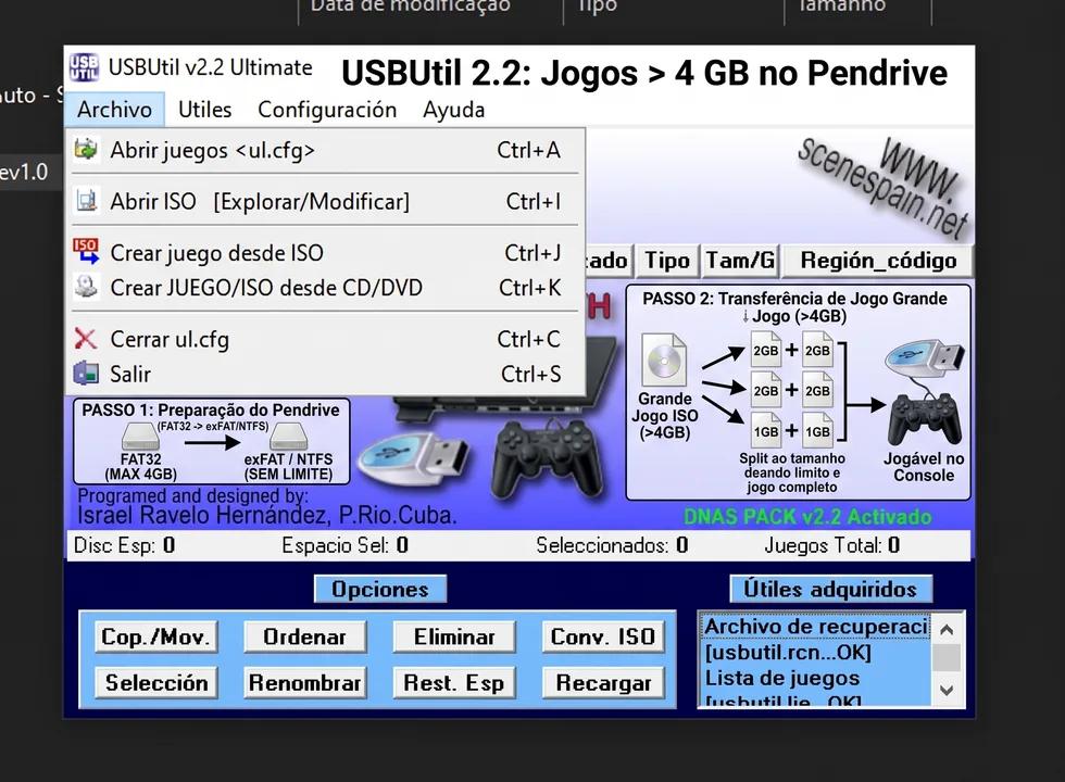 USBUtil 2.2: como gravar jogos acima de 4 GB no pendrive