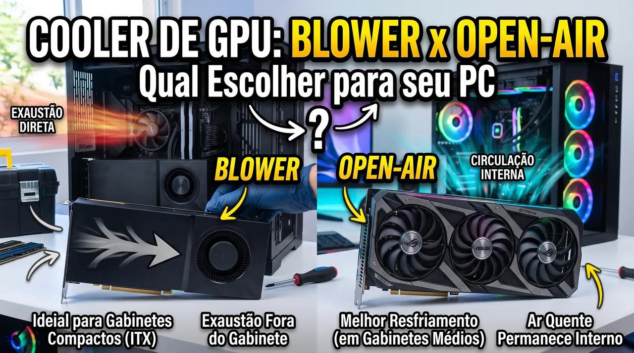Cooler de GPU: Blower x Open-air — Qual Escolher para seu PC