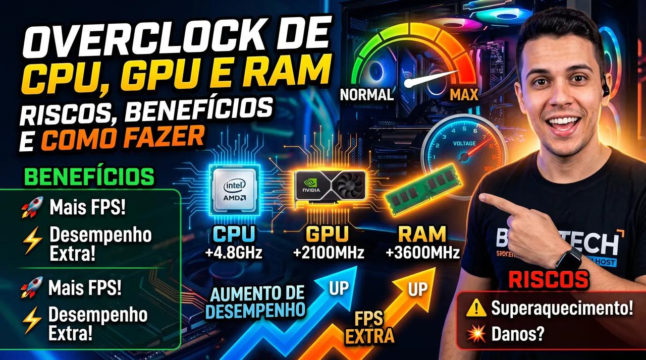 Overclock de CPU, GPU e RAM: Riscos, Benefícios e Como Fazer