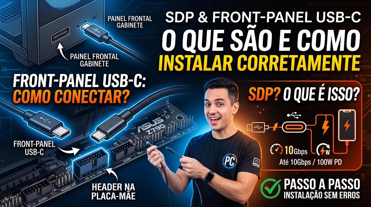 SDP e Front-Panel USB-C: O Que São e Como Instalar Corretamente