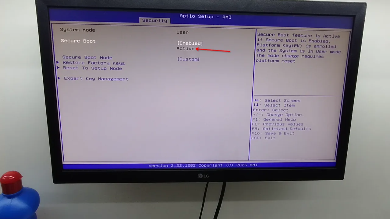 Secure Boot Active