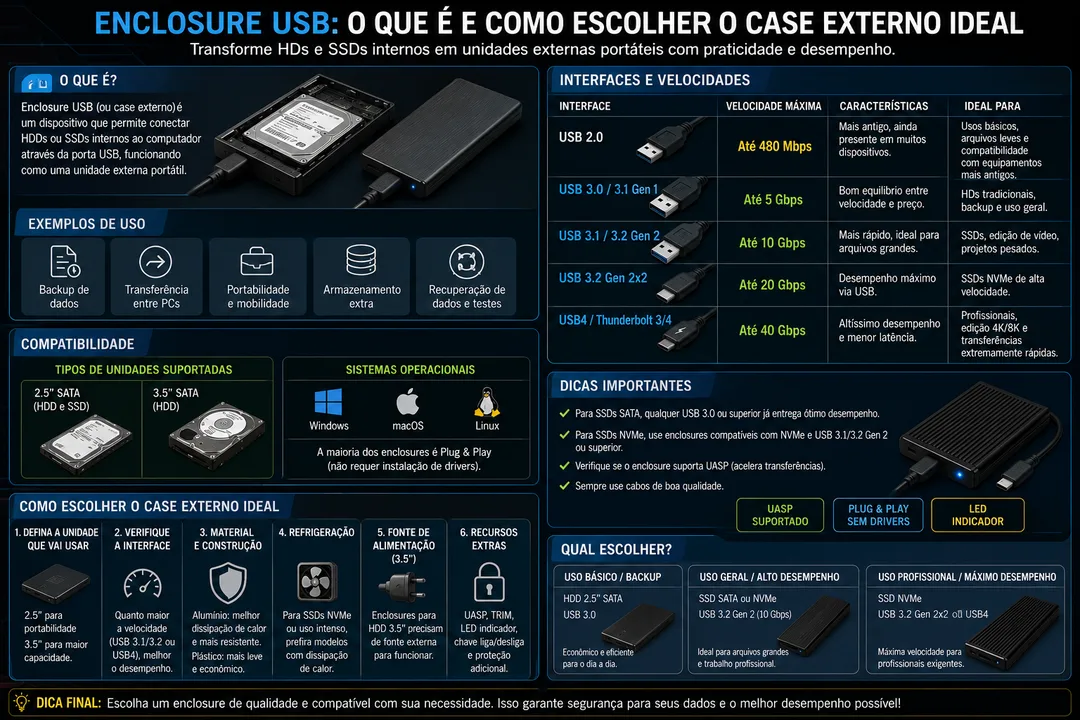 Enclosure USB